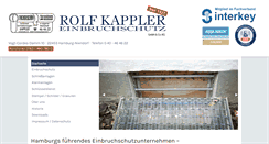 Desktop Screenshot of kappler-einbruchschutz.de